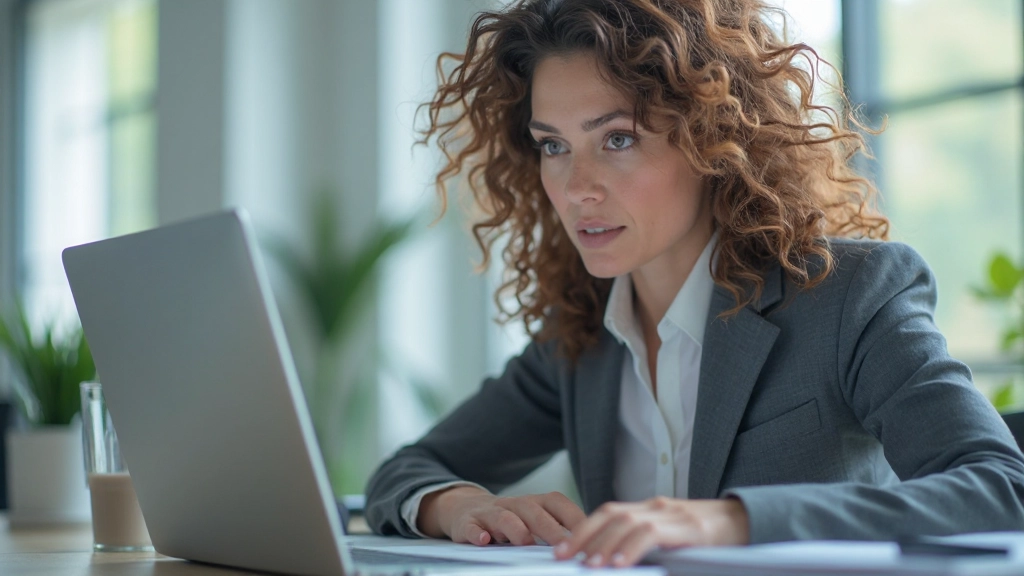 Аналитик изучает финансовые графики и таблицы на экране компьютера